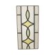 Art Deco Geometric Stained Glass Window 51x24cm