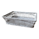 Bread basket, pocket emptying tray, storage box in grey rattan and wicker -