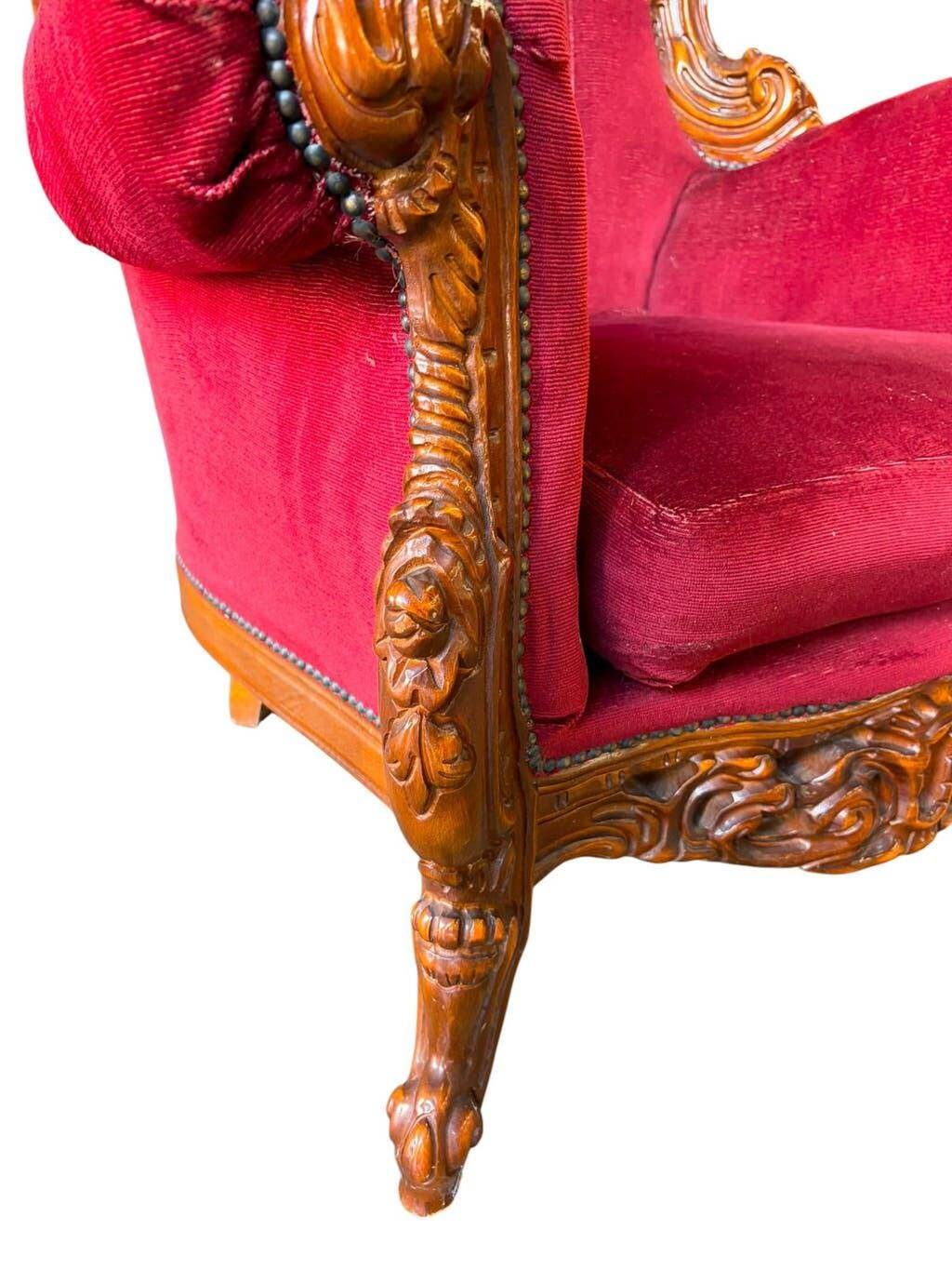 Set de 2 fauteuils baroques vintage / fauteuils / sièges