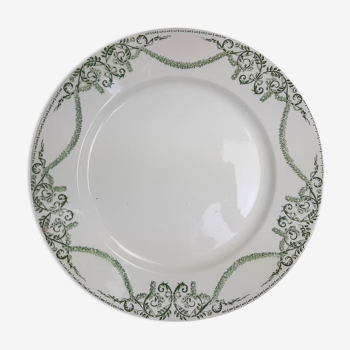 Round dish "napoleon" Creil - Montereau Labrador