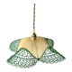 Lampe suspension vintage verte - upcycling