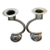 Pair of Art Deco candle holders