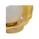 Vintage lamp shell yellow ceramic 70s