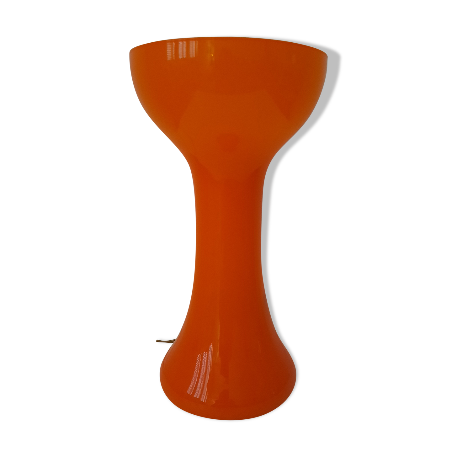Opaline lamp orange 70s