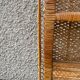 Cabinet library secretary wicker rattan year 60/70