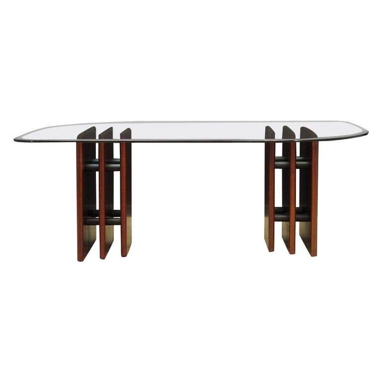 Mahogany coffee table, Danish design, 1960s, manufacturer: Bendixen Design