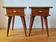 Pair of vintage Mid-century bedside tables with tapered legs.