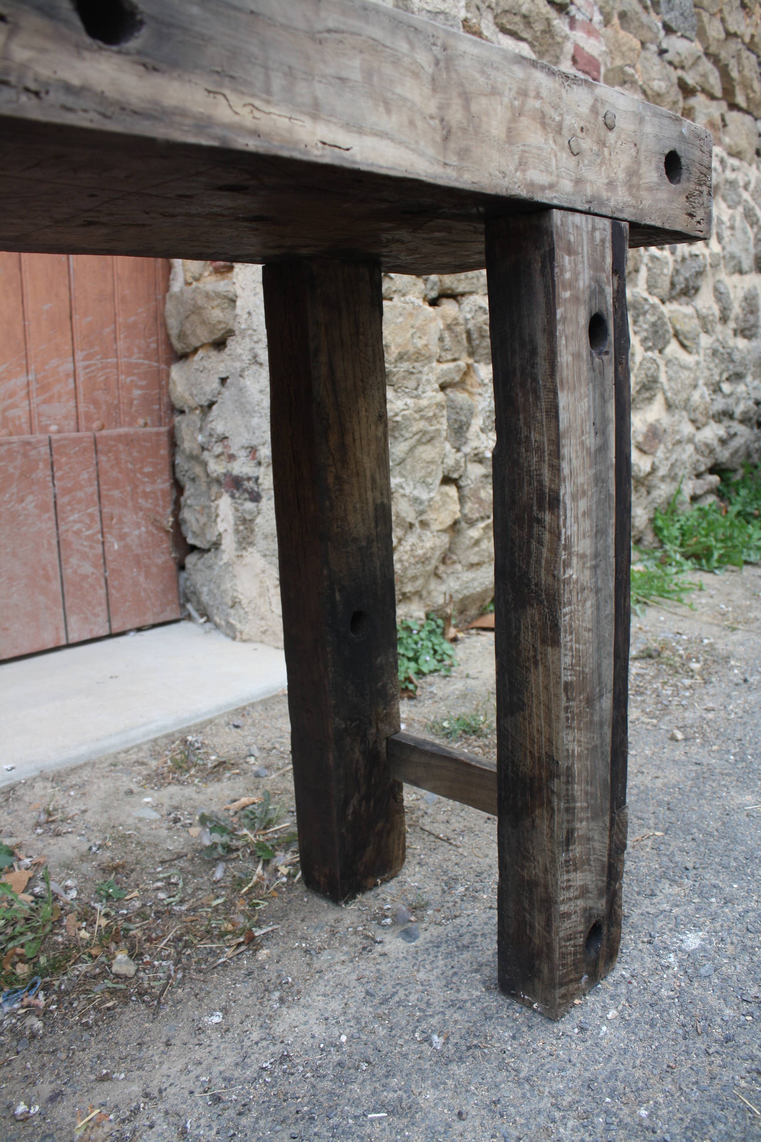 Ancient rough wood 167 cm