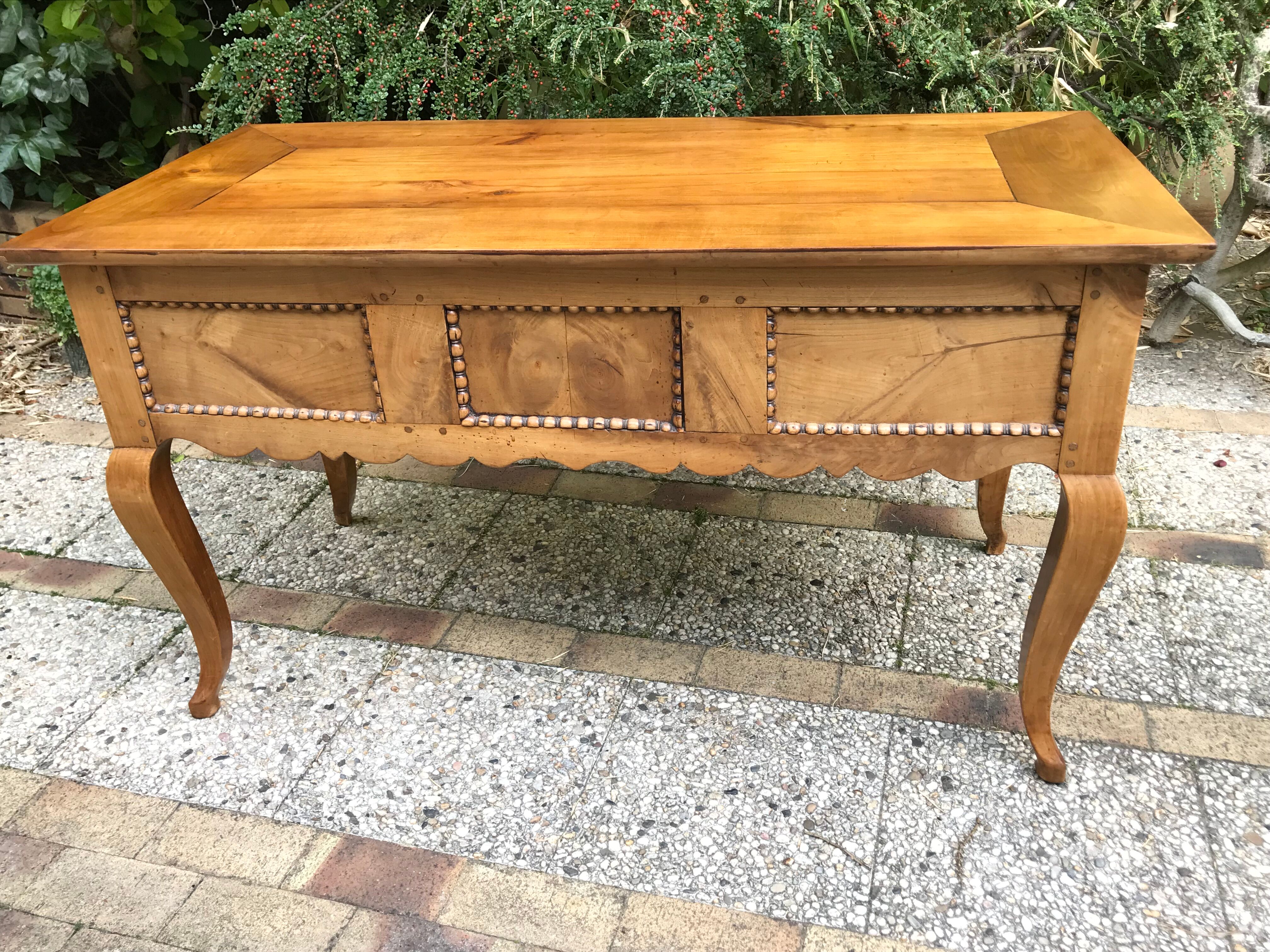 Massive cherry desk style Louis XV