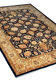 Large Ziegler Carpet Handwoven Deep Blue Wool Area Rug- 213x307cm