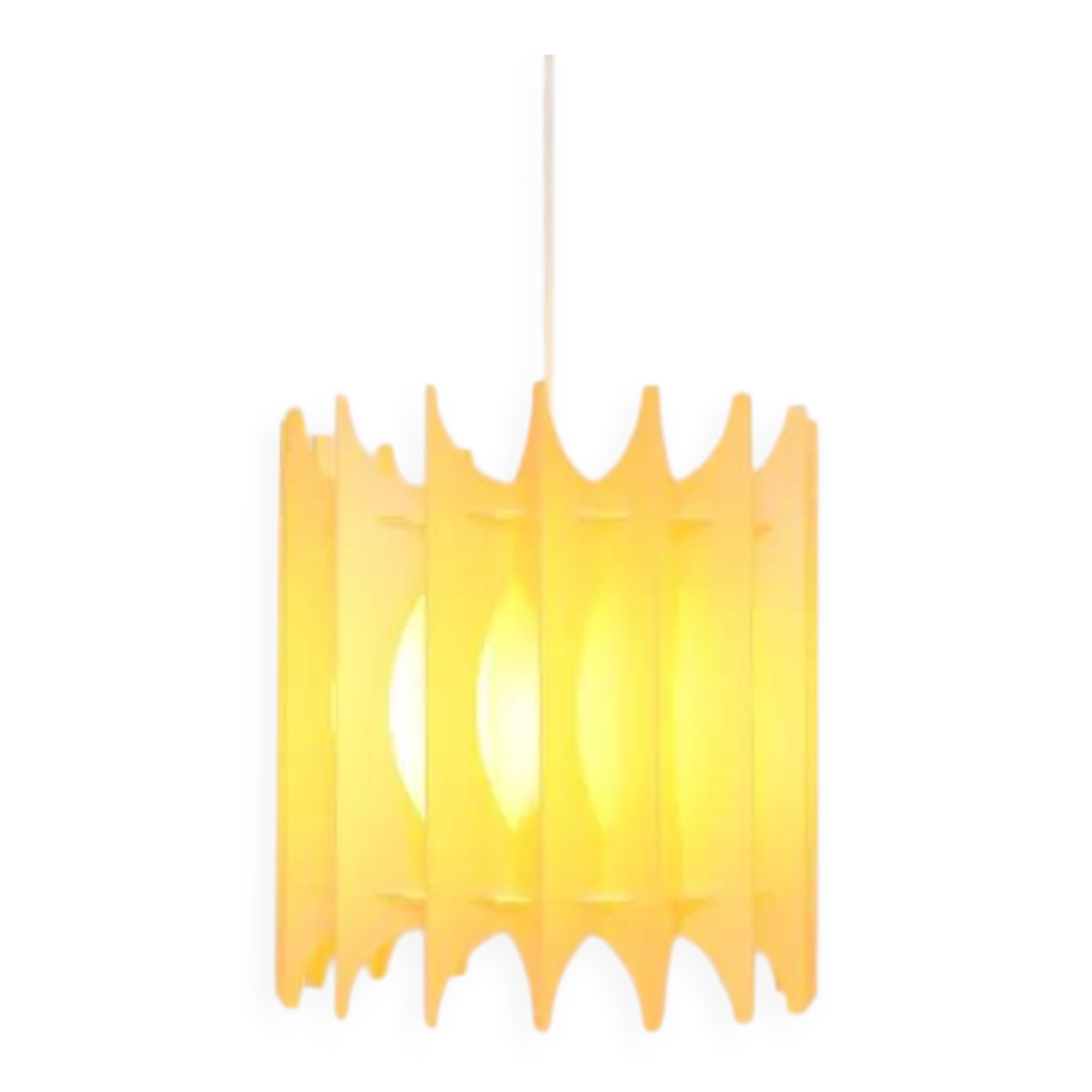 Suspension Facette, design de Gunner Jensen, Suède années 1970