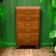Vintage chest of drawers with compass feet 1960 H112