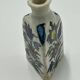 Trilobe enameled earthenware bottle, Persia, Iznik, 19th century