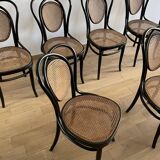 Série de 8 chaises viennoises N.33 de J&J Kohn, 1900