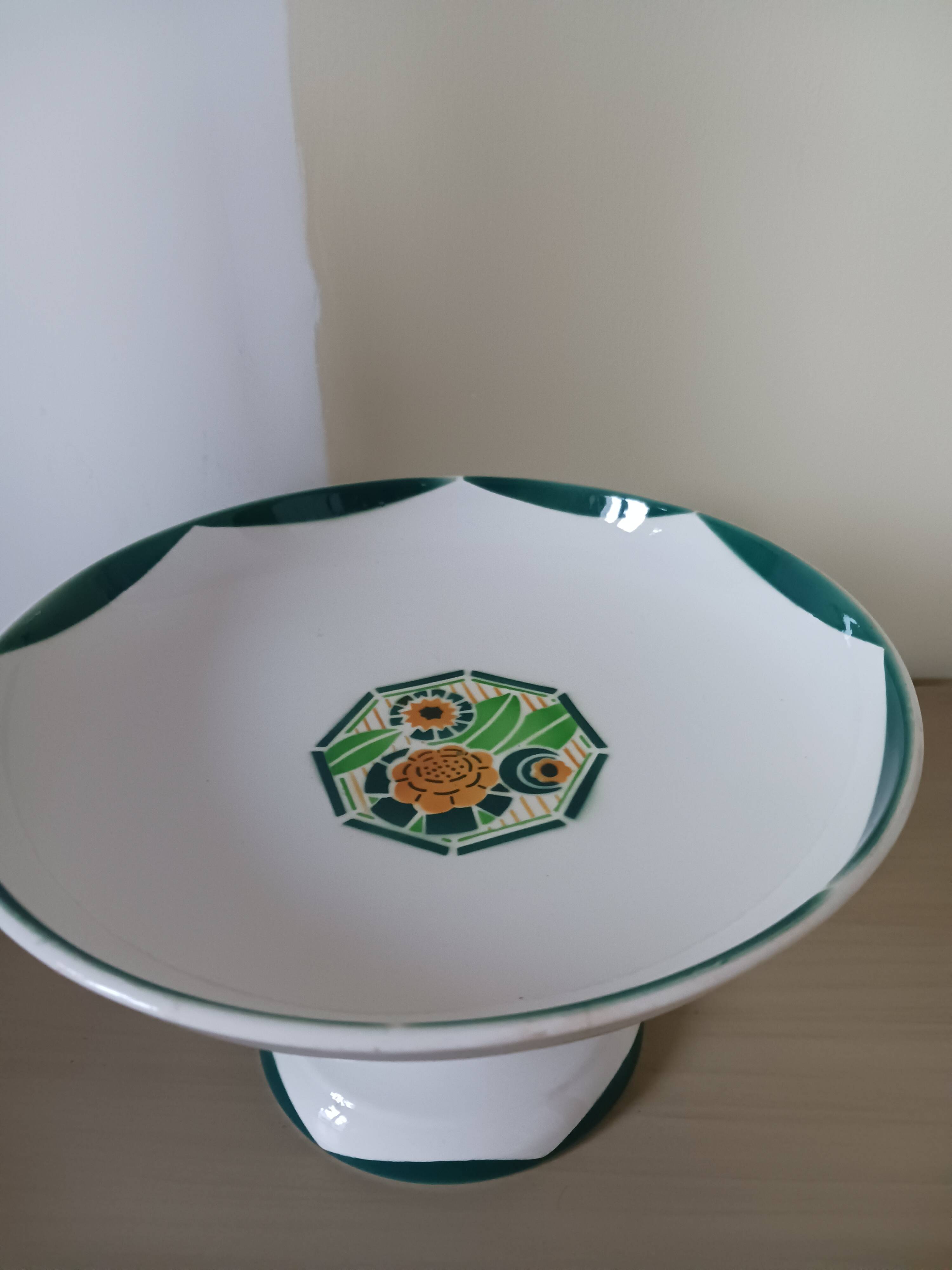 Art Deco fruit bowl from Sarreguemines