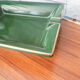 Green and gilded ceramic ashtray M99