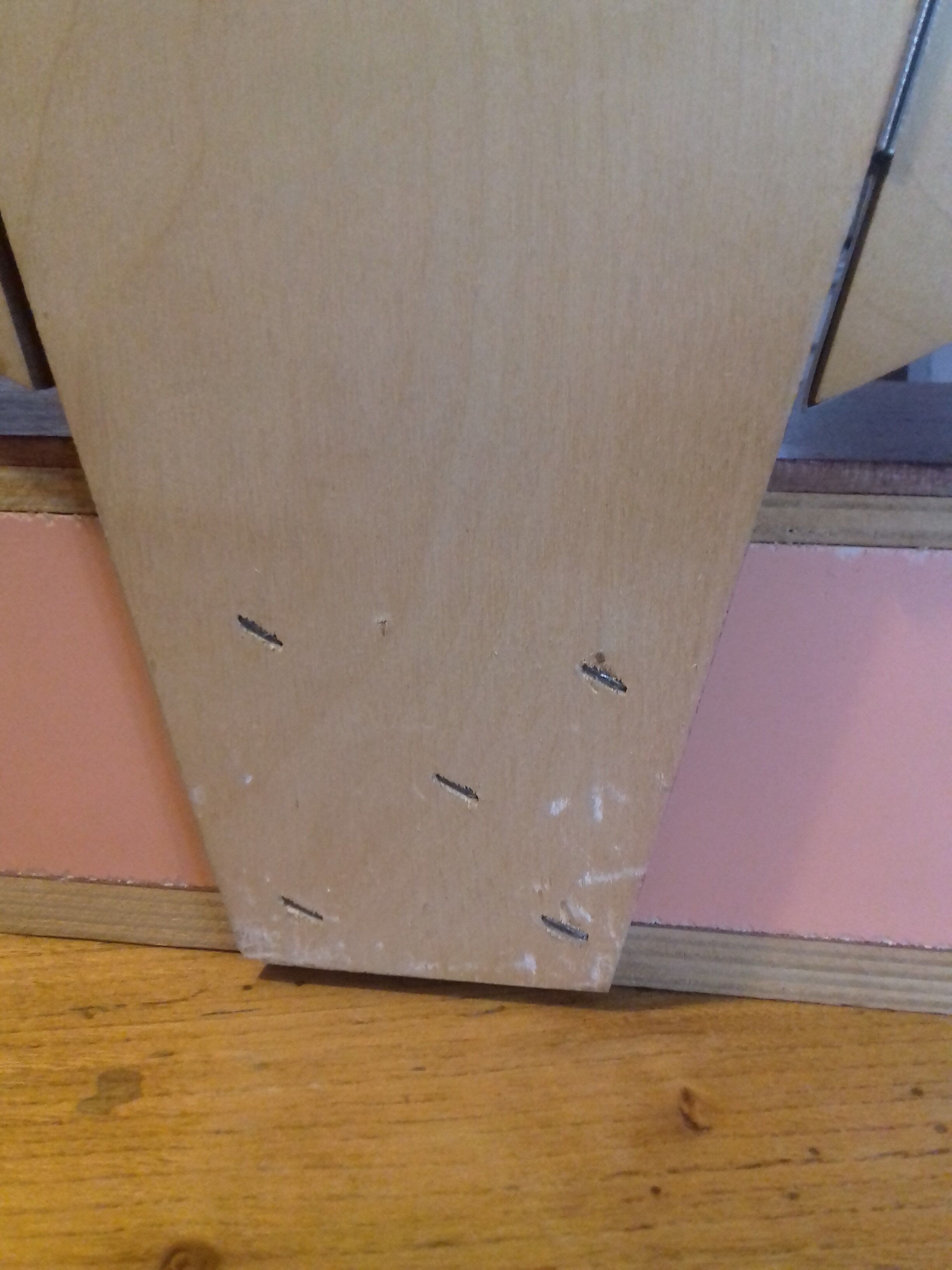 Mirror with shelf and drawer triptych  56x56cm