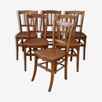 Series of 6 Luterma bistro chairs