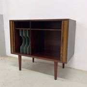 Rosewood Tambour Door Cabinet By Kai Kristiansen For Feldballes
