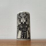 Danish Flora vase from the mid-century by Bjørn Wiinblad for Nymölle Denmark, 1960s.