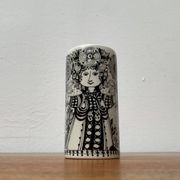 Danish Flora vase from the mid-century by Bjørn Wiinblad for Nymölle Denmark, 1960s.