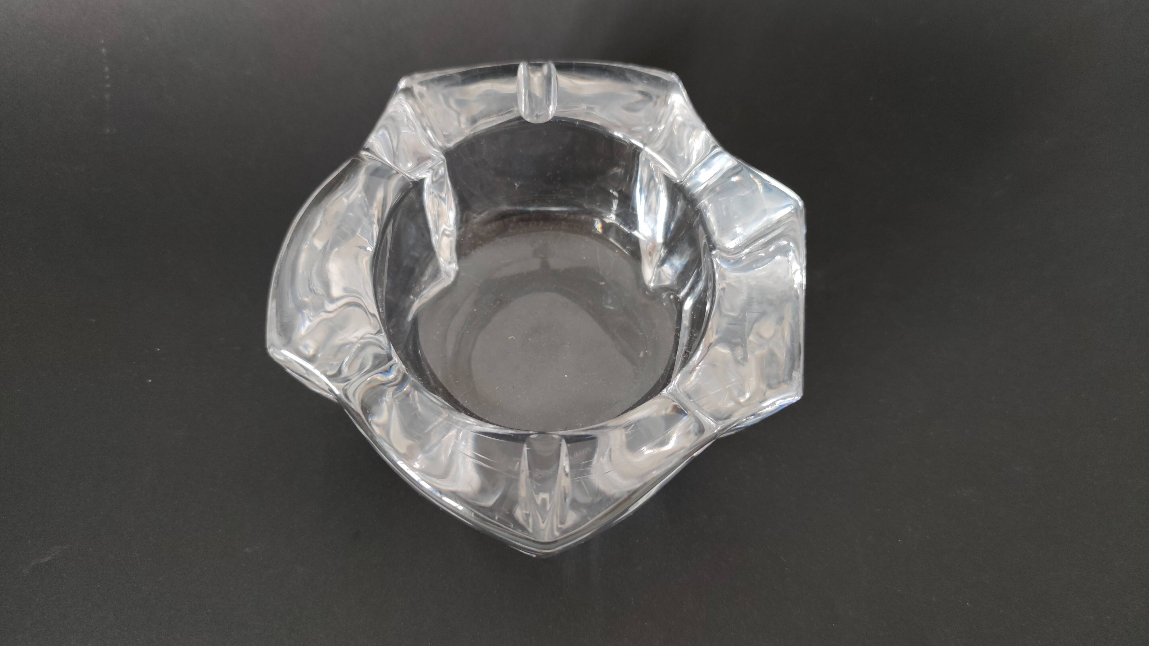 Crystal Daum vintage ashtray