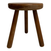 Tabouret en pin dans le style de Charlotte Perriand