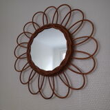 Sun vintage rattan mirror 18cm