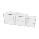 Pull out tables design Max Sauze, édited by Iscocèle