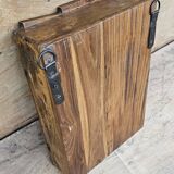 Old Art Deco wall display case in Burmese teak