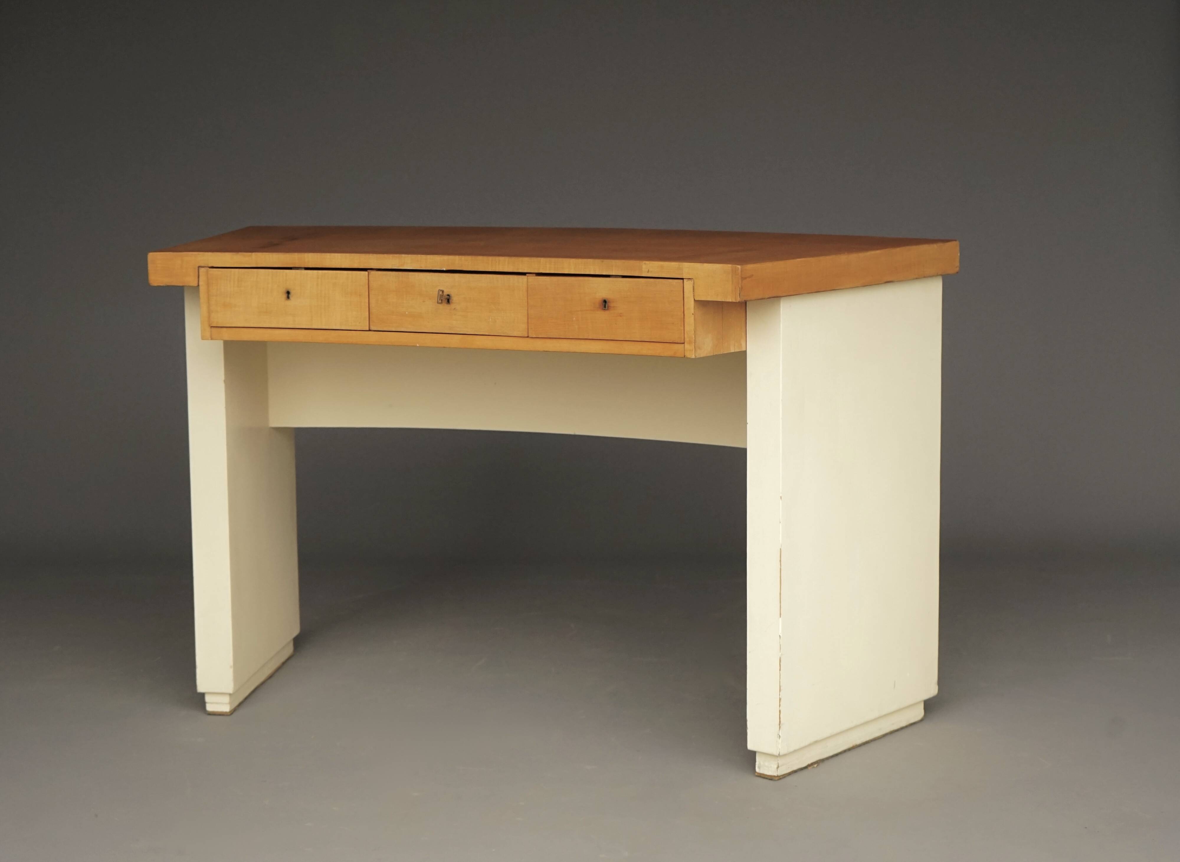Small Art Deco Desk by Gebroeders Reens, 1930s