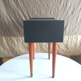 French vintage bedside revisited in black mast 60