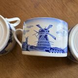 3 antique Badonviller cups