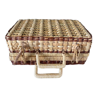 Rattan suitcase