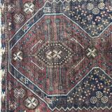 Carpet old persian hand made ghashghai wool 97 x 152 cm