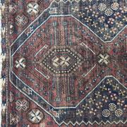 Carpet old persian hand made ghashghai wool 97 x 152 cm