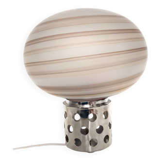 Brown Murano Glass Table Lamp by Sabattini and Diaz de Santillana for VeArt
