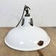 Industrial White Enamel Factory Pendant Lamp from Thorlux, 1960s