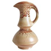 Mid-Century Ceramic Jug Vase by Roberto Rigon for Bertoncello, Signed, 1960s
