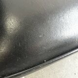Chesterfield seat/sofa/settee in sturdy black leather