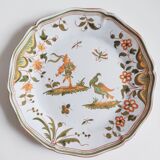Hand-painted earthenware plate