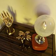 Murano glass, vintage 70s table lamp
