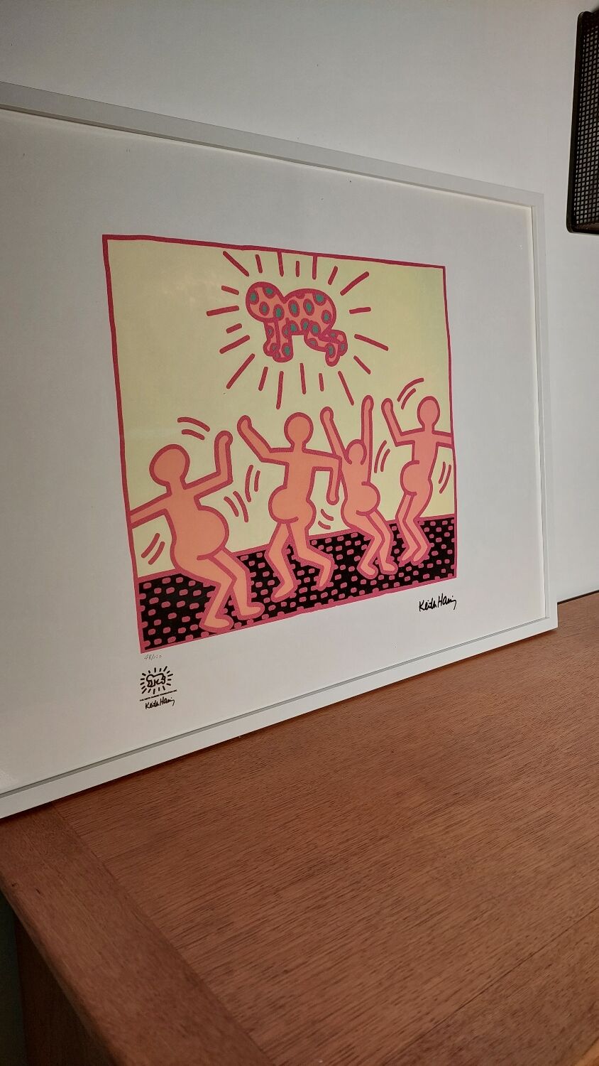 Screen print Keith Haring 1990