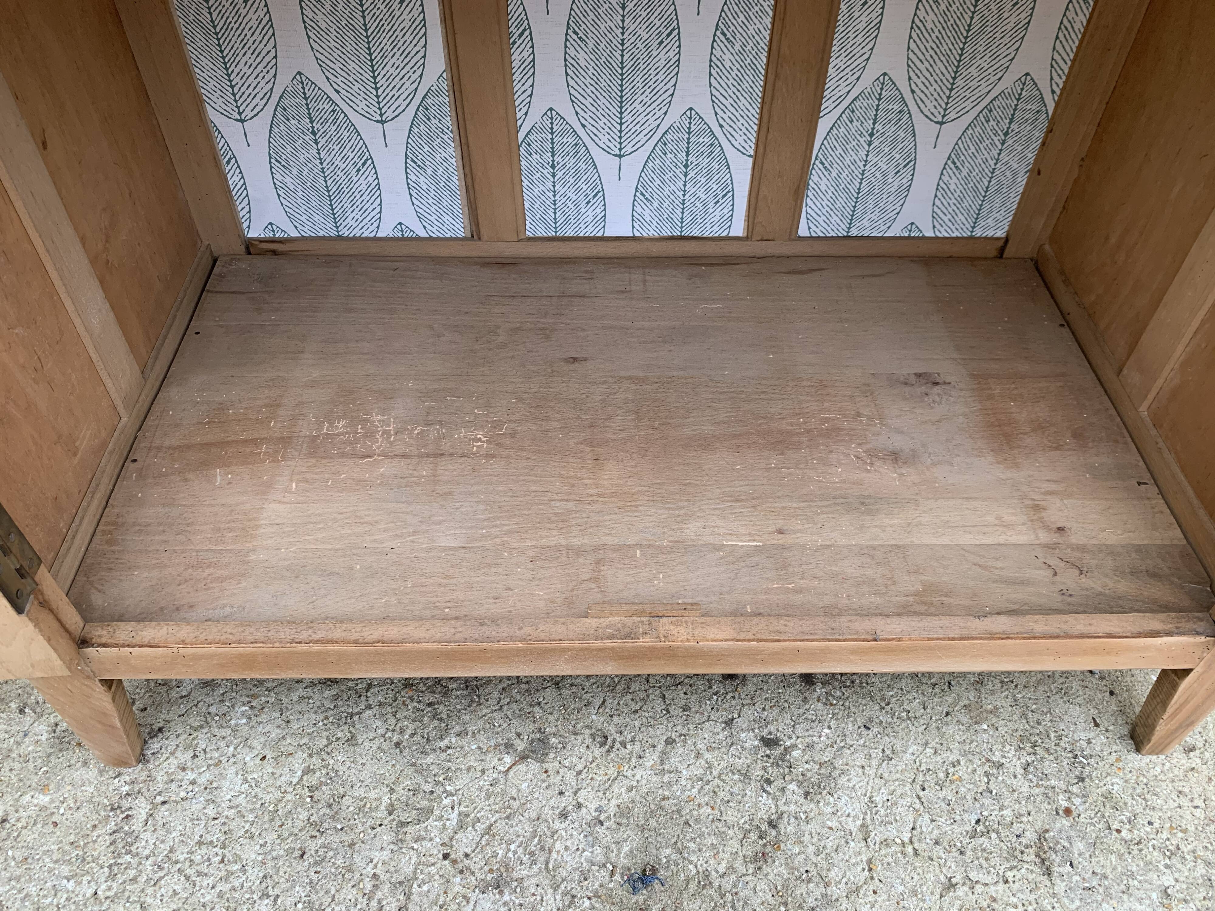 Paris raw wood cabinet 1950