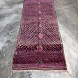 Purple Moroccan carpet - 197 x 445 cm