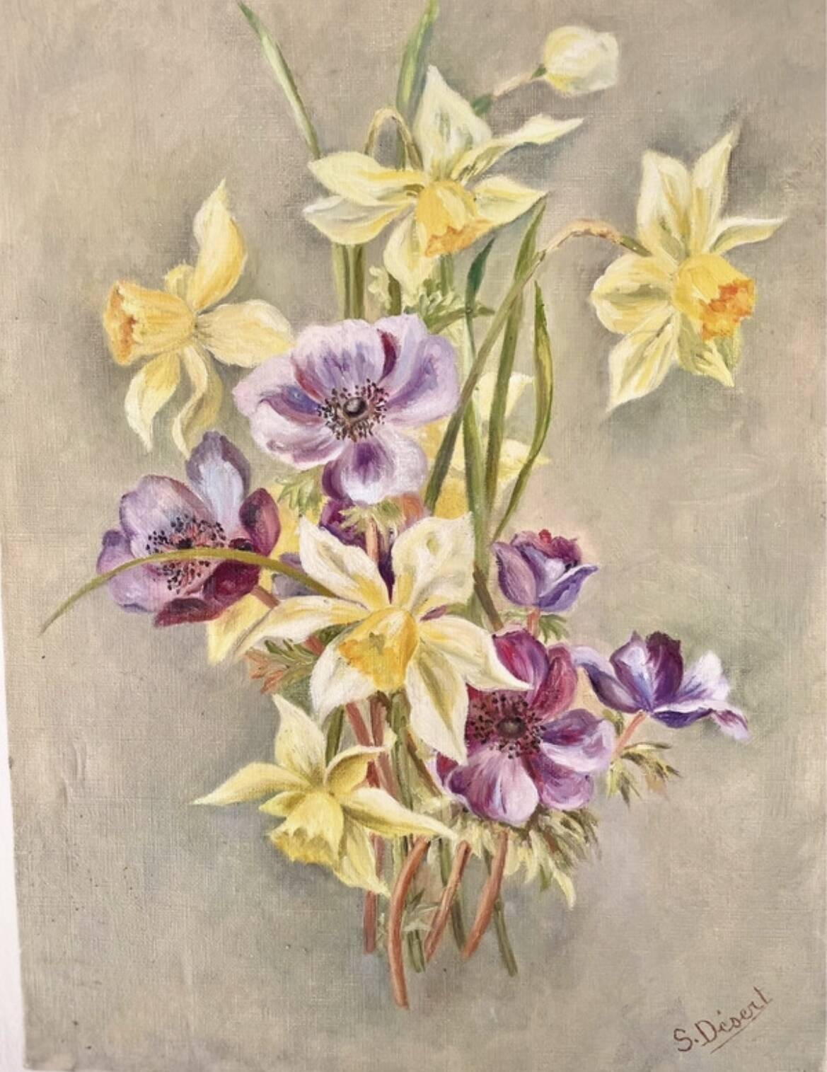 Ancient floral tableau