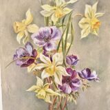 Ancient floral tableau