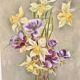 Tableau ancien floral