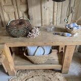 Ancien établi de menuisier