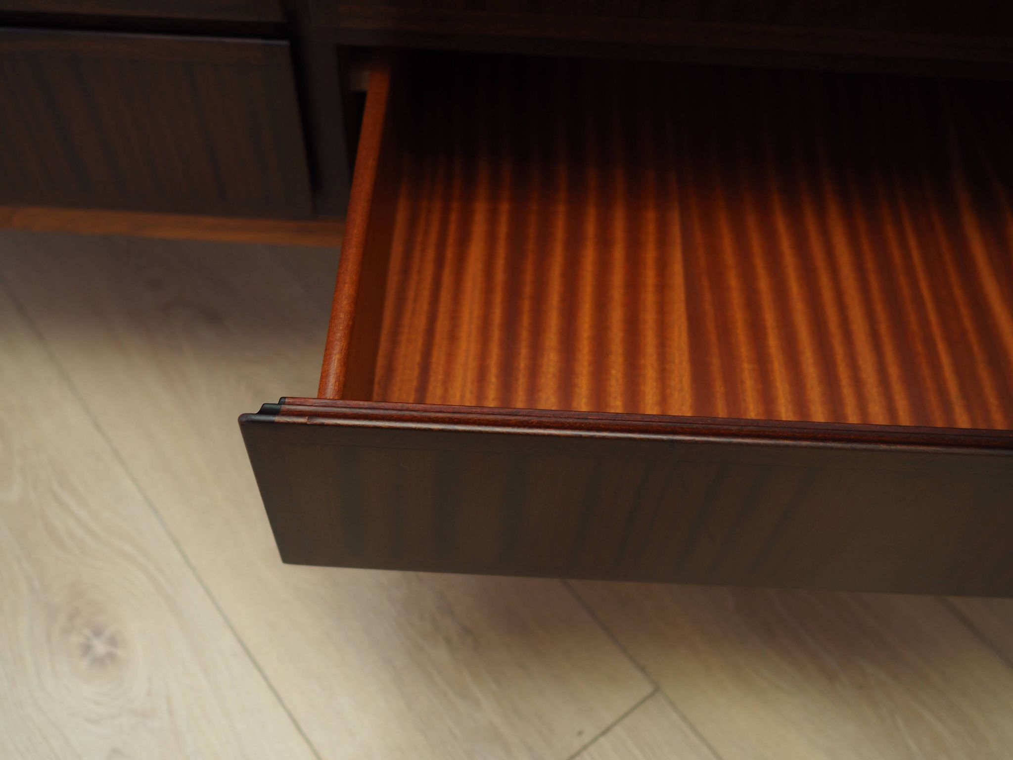 Commode en acajou, design danois, années 1970, éditeur : Omann Jun